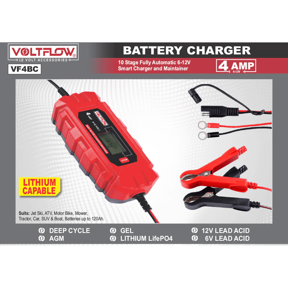 BATTERY CHARGER & MAINTAIN 4 AMP