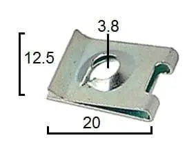 CARKLIP 10G SPEEDCLIP 3.8MM 5PK.