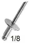 CARKLIP FLANGE RIVET 10MM 15PK.