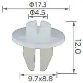 CARKLIP GROMMETS 4PK.