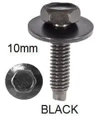 CARKLIP M6x25 BOLTS/WASHER 5PK.