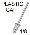 CARKLIP PLASTIC CAP RIVET 6MM 4PK