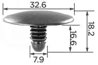 CARKLIP PAD CLIPS UNIVERS 4PK.