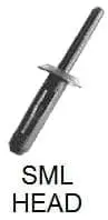 CARKLIP PLASTIC CAP RIVET 13MM 3PK.