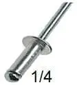 CARKLIP RIVET 16MM LONG 1/4 6PK.