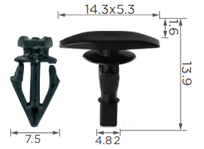CARKLIP SEAL RETAINER UNIVERS 5PK.