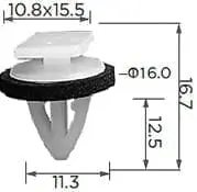 CARKLIP SILL MOULD CLIP 4PK.