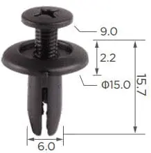 CARKLIP SMALL SCRIVET UNIVERS 5PK.
