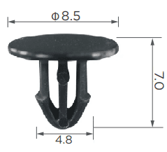 CARKLIP SMALL SEAL CLIP UNIVERS 5PK.