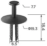CARKLIP TRIM CLIP 4PK.