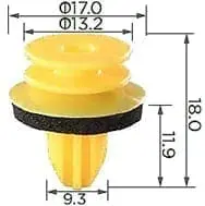CARKLIP TRIM CLIP 4PK.