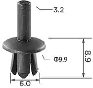 CARKLIP TRIM CLIP 5PK.