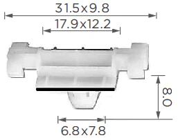 CARKLIP TURRET MOULD CLIP 5PK.