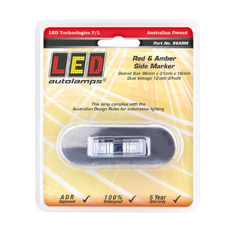LED AMBER/RED SIDE MARKER