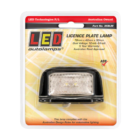 LED NUMBER PLATE LAMP